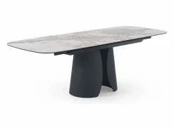 Mesa extensible 180/240x95 con sobre cerámico Gris claro Discount