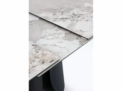 Mesa extensible 180/240x95 con sobre cerámico Gris claro Discount