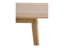 Mesa extensible 160/200x90 patasde hevea con sobre chapado en roble^ Sale