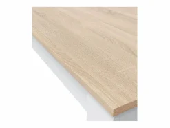 Loungitude Mesa De Comedor|Mesa Fija Cocina Cloe Auxiliar Roble/Blanco 78x109x67 cm