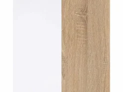 Loungitude Mesa De Comedor|Mesa Fija Cocina Cloe Auxiliar Roble/Blanco 78x109x67 cm