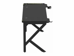 Mesa gamer LED de carbono con soporte para auriculares y bebidas 120x60 Sportbot LED 120 -^ Outlet
