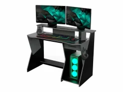 Mesa Gaming Skin Gris/ con Cajón y Gancho para Cascos 90x124x60 cm^ Clearance