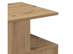 Clicnbuy Mesa lateral Roble artisan 40 x 40 x 40 cm Madera contrachapada Marru00f3n Hot