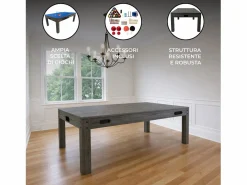 Mesa Multijuego 7 en 1 Billar Ping Pong Air Hockey Ajedrez con Accesorios^Monstershop Clearance