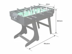 Happy Garden Futbolín|Mesa multijuegos 4 en 1 para niños - Futbolín, Billar, Ping-pong, Air-hockey