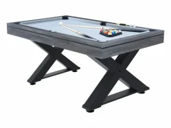 Concept-Usine Billar|Mesa multi-juegos de madera ping-pong y billar TEXAS