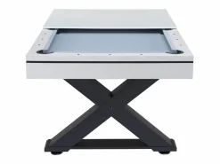 Concept-Usine Mesa multi-juegos de madera blanca para ping-pong y billar TEXAS Blanco New