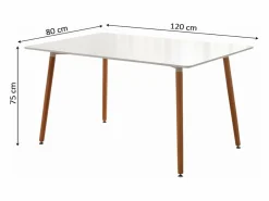 Saldosystocks Mesa Alta|Mesa Nordica de Comedor o Cocina Moritz 120cm
