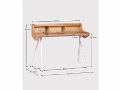 Nest Dream Escritorio Secreter|Mesa nórdica de escritorio en madera maciza de roble - Oakland - Roble Americano