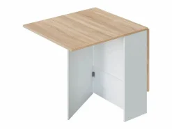 Mesa plegable blanca y madera clara - Al.78 cm - Fly^Loungitude