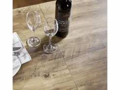 Sobuy Mesa Extensible|Mesa Plegable de Almacenaje con 3 Estantes para Comedor Salón Mesa Auxiliar Escritorio Madera Ahorra Espacio FWT62-N ES
