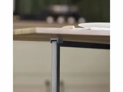 Sobuy Mesa Extensible|Mesa Plegable de Almacenaje con 3 Estantes para Comedor Salón Mesa Auxiliar Escritorio Madera Ahorra Espacio FWT62-N ES