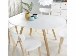 Mesa redonda escandinava con extensión 102cm Storend -^MSO Hot