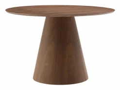 Vente-unique Mesa redonda para 4 comensales de MDF - Natural oscuro - ANTALIZA Color natural oscuro Best