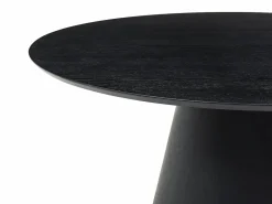 Vente-unique Mesa De Comedor|Mesa redonda para 4 comensales chapada en fresno - - ANTALIZA