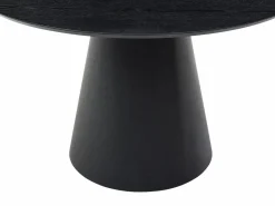 Vente-unique Mesa De Comedor|Mesa redonda para 4 comensales chapada en fresno - - ANTALIZA