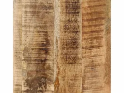 vidaxl Mesa tocador madera maciza mango rugosa y hierro 105x35x75 cm Color natural claro Best