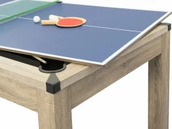 Vente-unique Billar|Mesa transformable en billar y ping-pong, , Ancho 182 x Prof. 102 x Alt. 80 cm, HENK