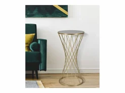 Mesa VKH589, Oro, 40x40x80 cm, Kendra Home Dorado Discount