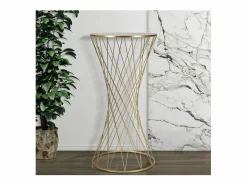 Mesa VKH586, Oro, 50x50x100 cm, Kendra Home^ Best