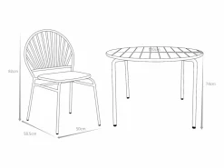 Mesa y sillas de jardín CEDEIRA 3427035^MYLIA