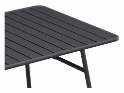 MYLIA Mesa y sillas de jardín de metal mesa y 8 sillas apilables - MIRMANDE de Gris antracita Sale