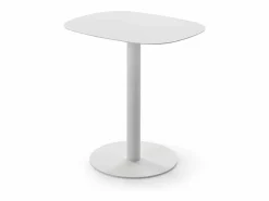 Don Hierro Mesita Auxiliar Salón, Metálica, Diseño Escandinavo, Funcional – - 51*49*38 cm – SKANDY Blanco Clearance