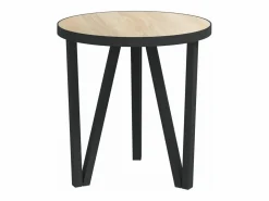 Clicnbuy Mesa Auxiliar|Mesita de centro MDF color roble Sonoma Ø35 cm