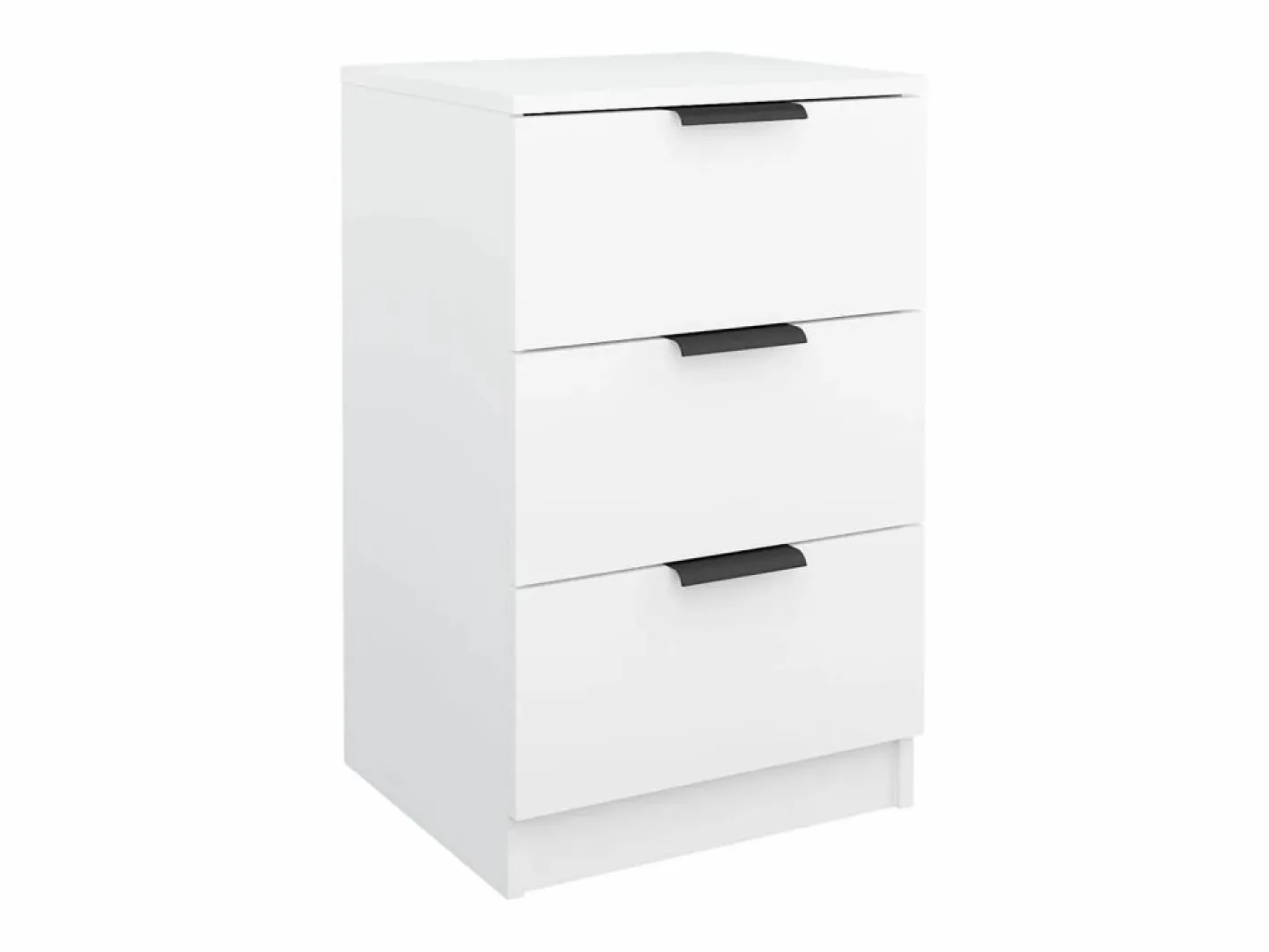 Clicnbuy Mesita de noche blanca 40x36x65 cm Blanco New