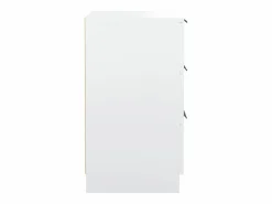 Clicnbuy Mesita de noche blanca 40x36x65 cm Blanco New