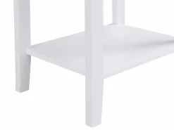 Vente-unique Mesita de noche con 1 cajón y 1 estante en MDF - - NARIVA Blanco Hot