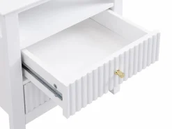 Vente-unique Mesita De Noche|Mesita de noche con 2 cajones y 1 estante de MDF - NIRIVA