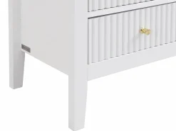 Vente-unique Mesita De Noche|Mesita de noche con 2 cajones y 1 estante de MDF - NIRIVA
