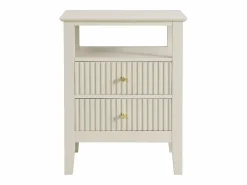 Vente-unique Mesita De Noche|Mesita de noche con 2 cajones y 1 estante en MDF - NIRIVA
