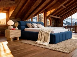 Vente-unique Mesita de noche conjunto de 2 con 1 puerta en MDF color natural - LUDIMA Color natural claro