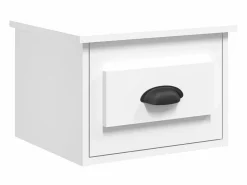 Clicnbuy Mesita de noche de pared 41,5x36x28 cm Blanco Online