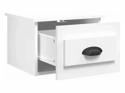 Clicnbuy Mesita de noche de pared 41,5x36x28 cm Blanco Online