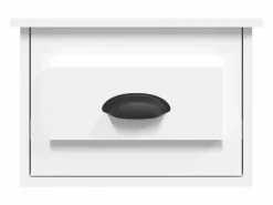 Clicnbuy Mesita de noche de pared 41,5x36x28 cm Blanco Online