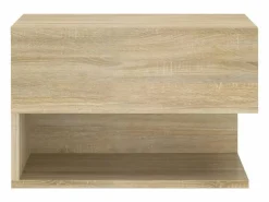 vidaxl Mesita de noche de pared 2 unidades color roble Sonoma Color natural claro New