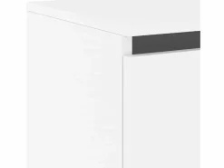 Clicnbuy Mesita de noche de pared con luces LED Blanco Online