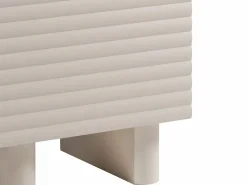 Vente-unique Mesita de noche, juego de 2 con 1 puerta en MDF - LUDIMA Beige Discount