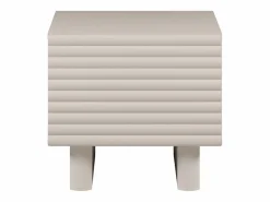 Vente-unique Mesita de noche LUDIMA de 1 puerta en MDF Beige Outlet