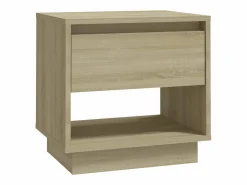 Mesita de noche madera contrachapada roble Sonoma 45x34x44 cm^Clicnbuy