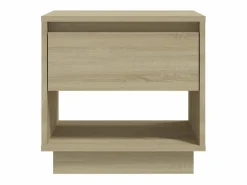 Mesita de noche madera contrachapada roble Sonoma 45x34x44 cm^Clicnbuy