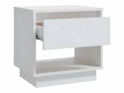 Clicnbuy Mesita de noche madera contrachapada 45x34x44 cm Blanco Online