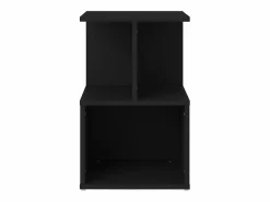 Clicnbuy Mesita de noche madera contrachapada 35x35x55 cm Negro Sale