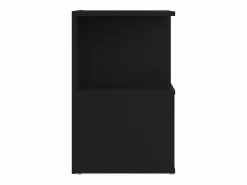 Clicnbuy Mesita de noche madera contrachapada 35x35x55 cm Negro Sale