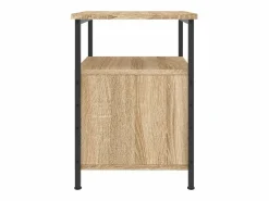 Clicnbuy Mesita De Noche|Mesita de noche madera de ingeniería roble Sonoma 34x35,5x50 cm