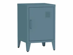 Sweeek Muebles Niño|Mesita industrial con 1 puerta, set de 2 gris